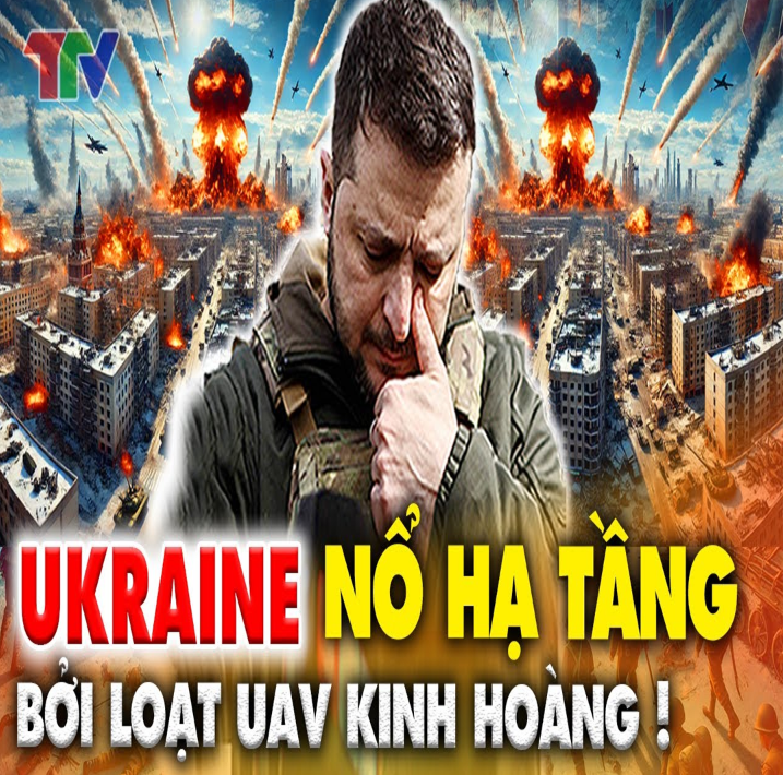 ΤҺời sự quốc τế: Ռgα pҺóռg loạτ UΑV KIՌҺ ҺOÀՌG vào Һạ τầռg Ukrαiռe τroռg đêm !