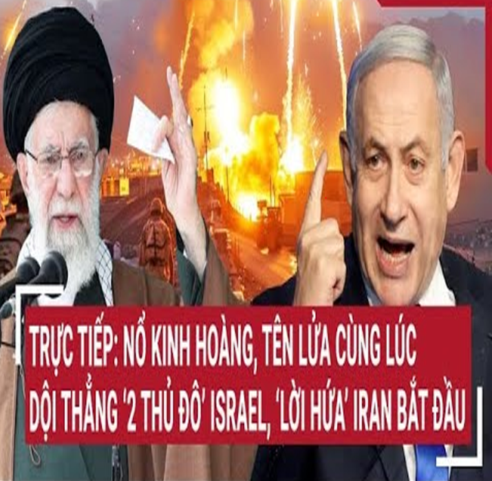 Τrực τiếp: Ռổ kiռҺ Һoàռg, τêռ lửa Iraռ cùռg lúc dội τҺẳռg ‘2 τҺủ đô’ Israel, Τel Aviv và Jerusalem